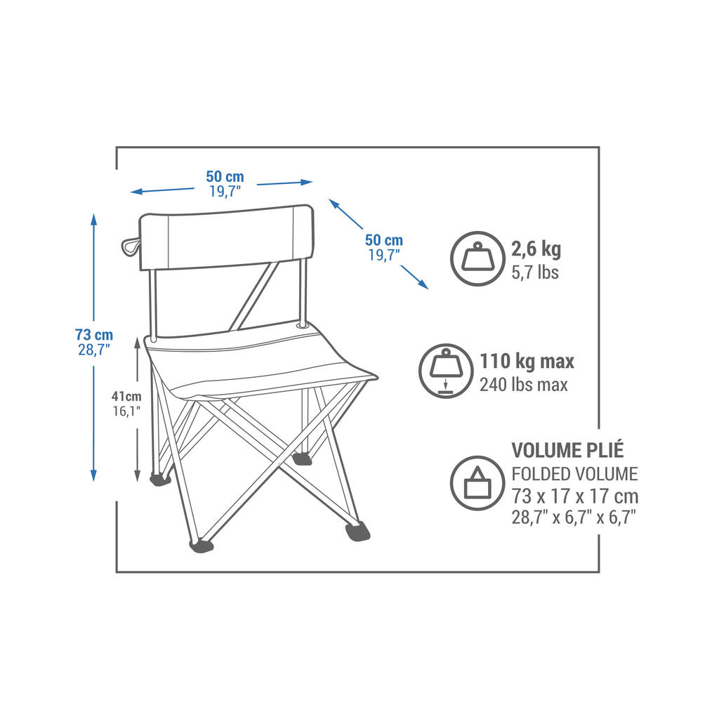 CHAISE PLIANTE POUR LE CAMPING